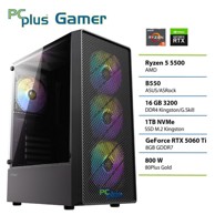PCPLUS Stolno računalo Gamer / AMD Ryzen 5 5500, 16 GB RAM, 1 TB SSD