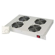 DIGITUS Krov za mrežne ormare, s ventilatorima DN-19 FAN-4-HO