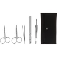 ZWILLING Set za manikuru Classic Inox, crna kožna futrola s gumbom, 5 kom