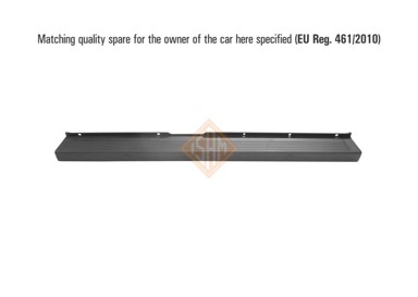 ISAM Zadnji branik Fiat Ducato 06-14, srednji, crni, Jumper/Boxer, 0133109