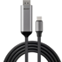 LINDY 43503 USB-C na DisplayPort adapter 1 m, sivi