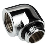ALPHACOOL Adapter 90° G1/4 vanjski na G1/4 unutarnji navoj Eiszapfen, krom