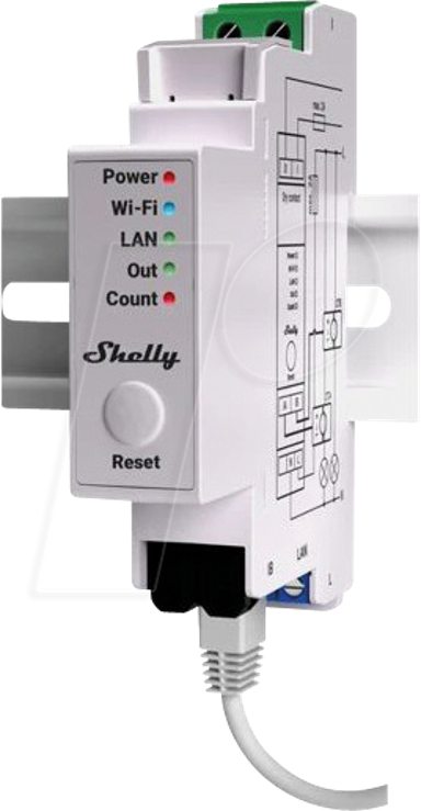 SHELLY Mjerilo električne energije PRO EM 50A, Bluetooth, Wi-Fi, LAN