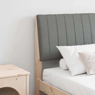 Tapecirano uzglavlje tamno sivo 160 cm čvrsto borovo drvo