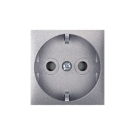 ALING CONEL Modularna utičnica šuko dvopolna s zaštitom dodira 16 A 250 V~ EXP 2M, srebrna