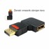 DELOCK DisplayPort M na DisplayPort Ž adapter kutni lijevi
