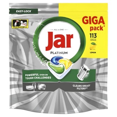 JAR Kapsule za strojno pranje posuđa, Platinum, 113 kom