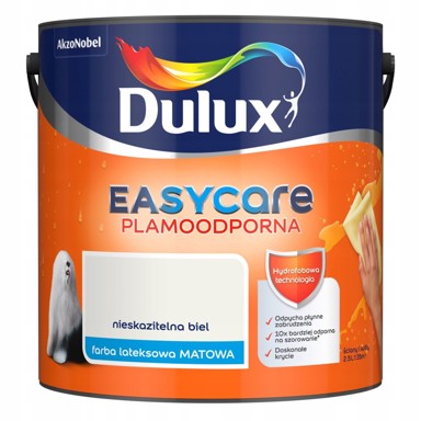 DULUX Lateks boja EasyCare 2,5 L, besprijekorno bijela