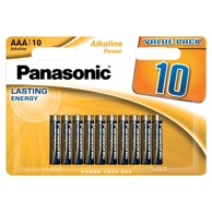 PANASONIC Baterije alkaline 1,5V AAA-R03 10/1