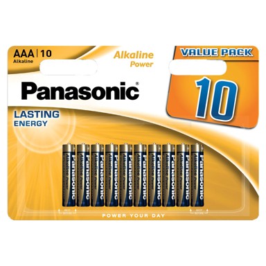 PANASONIC Baterije alkaline 1,5V AAA-R03 10/1