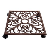 ESSCHERT DESIGN Metalni mobilni stalak za tegle za bilje ø 28 cm, metal, prirodna