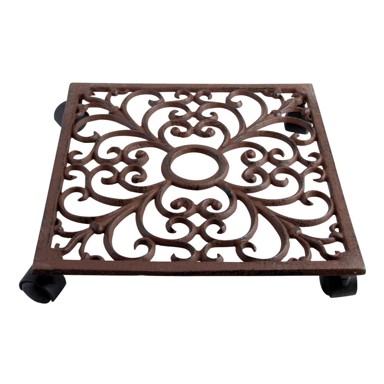 ESSCHERT DESIGN Metalni mobilni stalak za tegle za bilje ø 28 cm, metal, prirodna