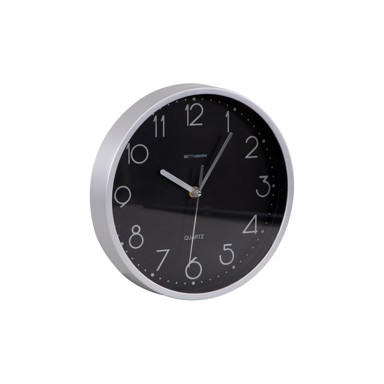 CASA COLLECTION Zidni sat Jolly, srebrni, 25cm