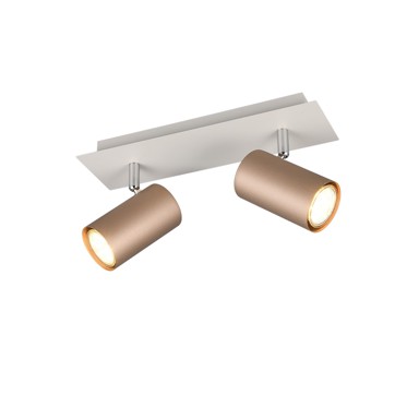 TRIO Reflektor 2x GU10 Marley, coffee