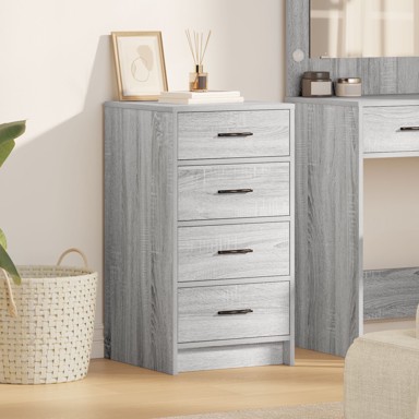Komoda Siva Sonoma 40x41x75 cm Konstruirano drvo