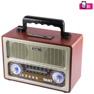 SAL Radio retro RRT3, + BT bežični zvučnik, 4in1, FM, MP3, AUX