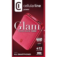 CELLULARLINE Prijenosna baterija Glam 10000mAh, crvena