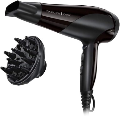 REMINGTON Ionsko sušilo za kosu, 2200 W, difuzor, styling mlaznica, keramičko-ionsko