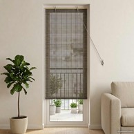 Rolo zavjesa od bambusa 60 x 220 cm, siva