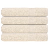 Ručnici za saunu 4 kom krem 80x200 cm 360 gsm 100 % pamuk