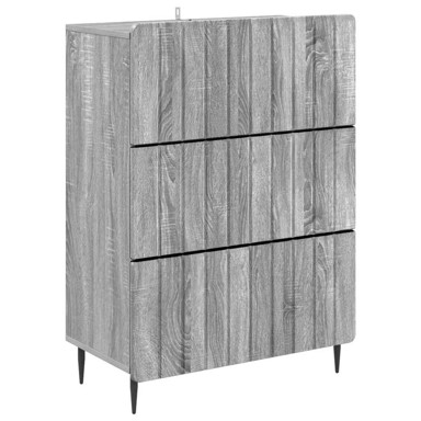 Ormar s ladicama, dimenzije 66 x 34,5 x 92 cm, siva sonoma