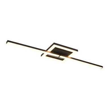 TRIO Crna LED stropna svjetiljka 16x54 cm Viale