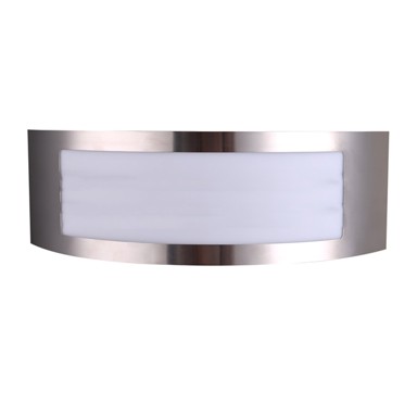 Zidna svjetiljka, inox, 1xE27, IP44