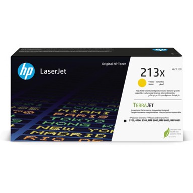 HP Toner 213X W2132X, žuta, za 6.000 stranica