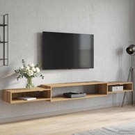 TV ormar za montažu na zid 220 cm, hrast artisan