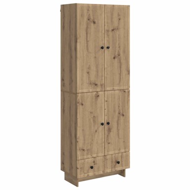Set ormara hrast artisan, 2 kom, 66 x 34,5 x 95 cm, konstruirano drvo
