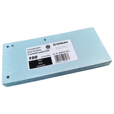 DONAU Kartonska pregrada, 23,5x10,5 cm, pk100, plava