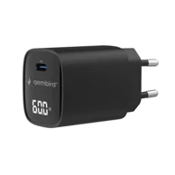 GEMBIRD USB Type-C brzi punjač 60 W s LCD zaslonom, crna