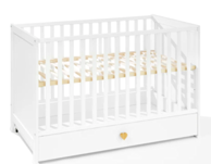 Krevetić Little Heart s ladicom