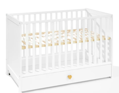 Krevetić Little Heart s ladicom