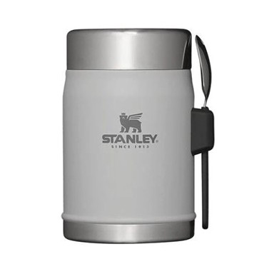 STANLEY Posuda za hranu Classic Legendary Food Jar + Spork, 0,4 l, vilica-žlica, siva