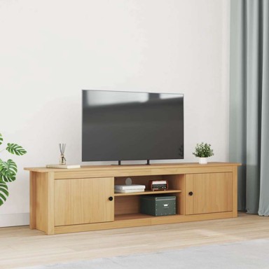 TV stalak HILL, zidni, 158x40x39,5 cm, medena