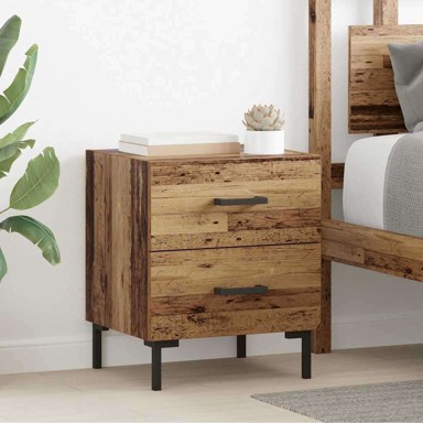 Noćni ormar s ladicama 2 kom 40 x 35 x 47,5 cm, staro drvo