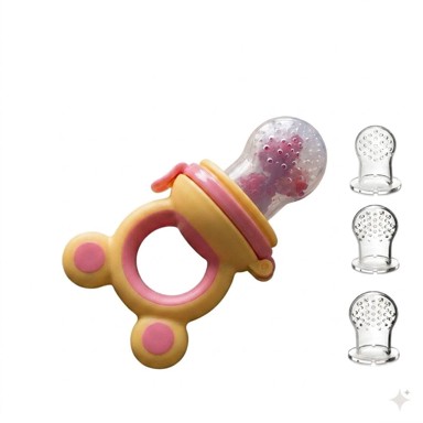 JOJOY Silikonska hranilica za bebe FRUBEE, bez BPA, set S/M/L