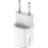 CELLY Kućni punjač GaN 25W, USB-C PD + USB-A, bijela