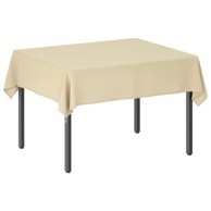 Tkanina za stol 5 kom pravokutna 140 x 180 cm, krem bijela