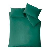 CATHERINE LANSFIELD Posteljina So Soft Easy Iron 200x200 cm od mikrovlakana Tamno zelena