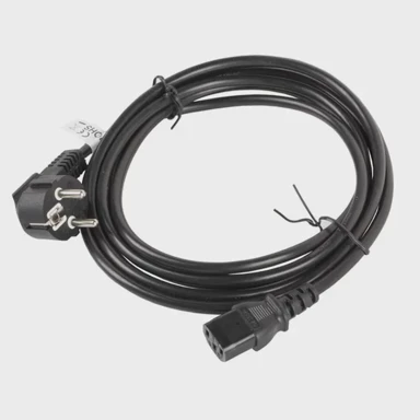 LANBERG Naponski kabel CA-C13C-11CC-0050-BK, CEE7/7 na C13, crni, 5m