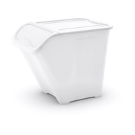 KIS Bijela plastična kutija za pohranu s poklopcem 55x39x46 cm All In Box 