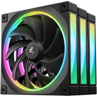 DEEPCOOL Ventilator za kućište FL14, 14 cm, crna, 3 kom