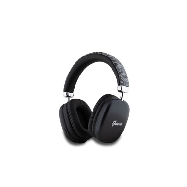 GUESS GCube Metallic Script Logo Bluetooth slušalice, crne
