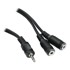 INLINE Y-Kabel, 3,5mm,  0,2m