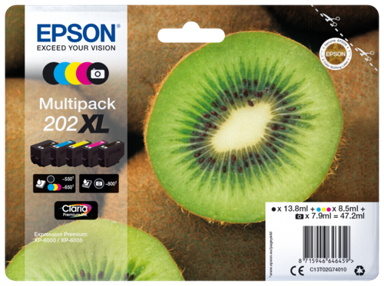 EPSON Tinta za printer Multipack Claria Premium T 202 XL BK/PB/C/M/Y T 02G7