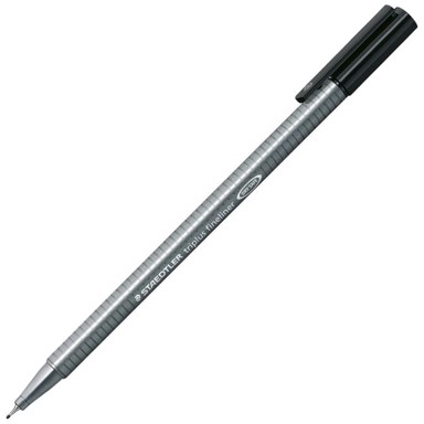 STAEDTLER Flomaster 334-9 fineliner triplus 0,3mm, crna