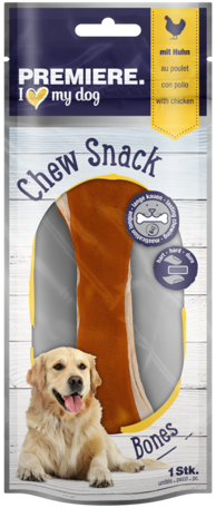 PREMIERE Poslastica za pse Fun Snack Heart s goveđom kožom, 1 kom, 38 g