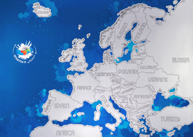 Scratch it! EUROPA karta za otkrivanje Europe